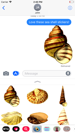 Sea Shells Stickers(圖1)-速報App