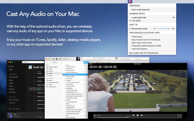 Audio Cast for Chromecast dans le Mac App Store
