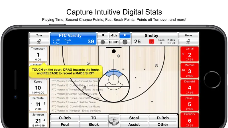Basketball Stat Tracker screenshot 1 of 6