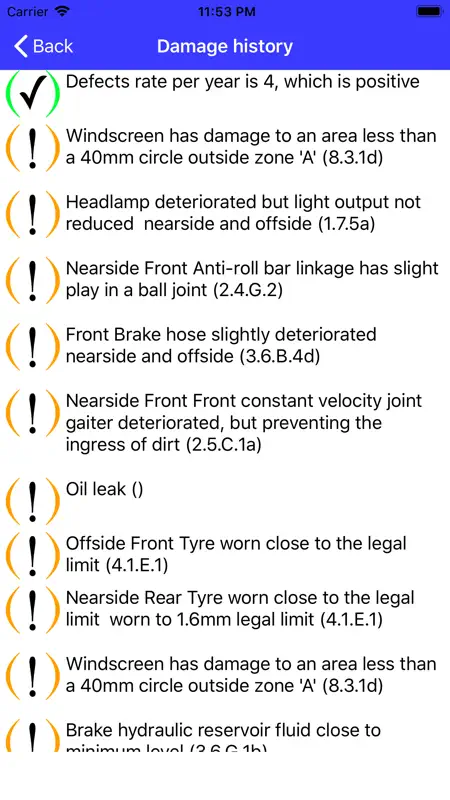 Car Check App screenshot 3 of 4