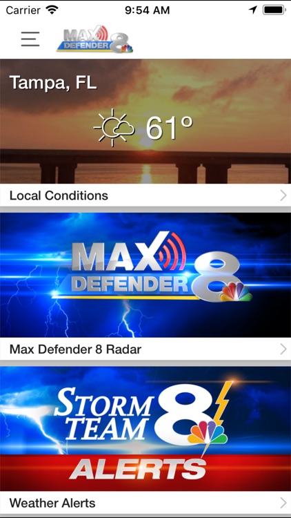 Max Defender 8 Weather App