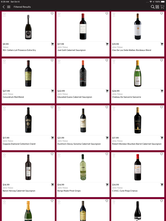 Morton Williams Wine & Spirits iPad screenshot 4 - Shopping app