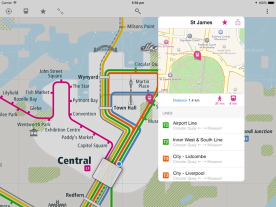 Screenshot #5 pour Sydney Rail Map Lite