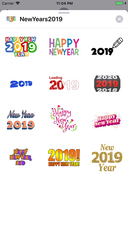 New Years 2019 Sticker Pack