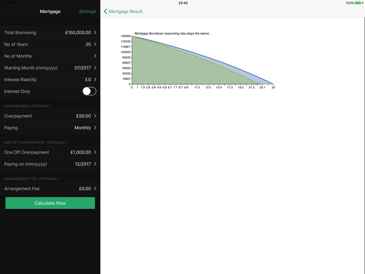 Mortgage Calculator - iPad