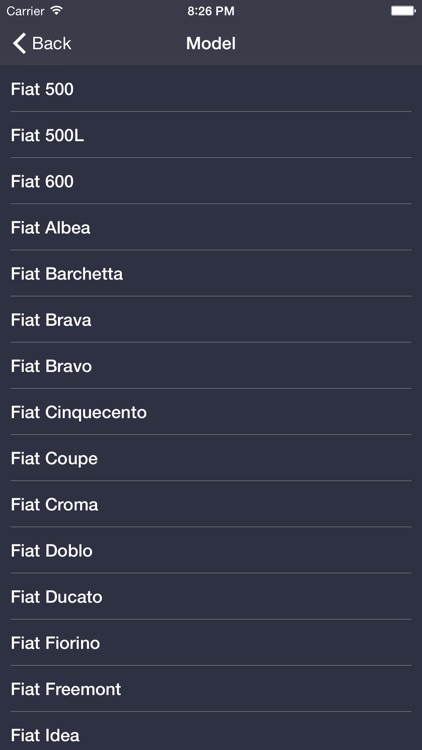 TechApp for Fiat