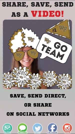 Wake Forest Demon Deacons Animated Selfie Stickers(圖4)-速報App