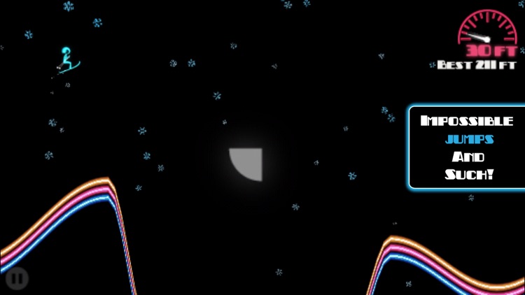 Ski On Neon - Top Flying Game!
