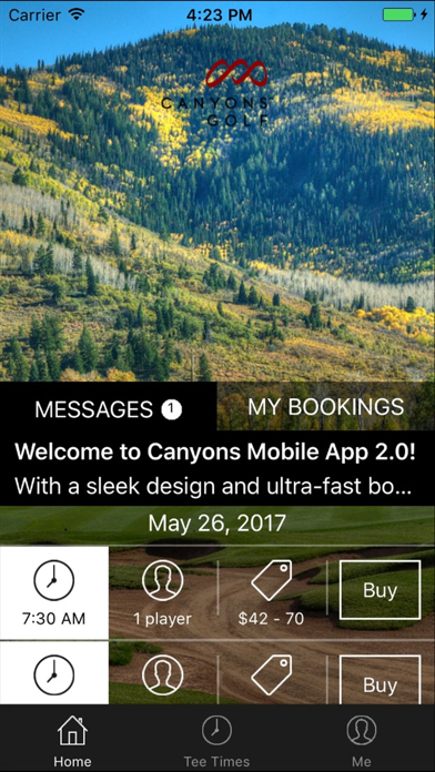 Screenshot #1 pour Canyons Golf Tee Times