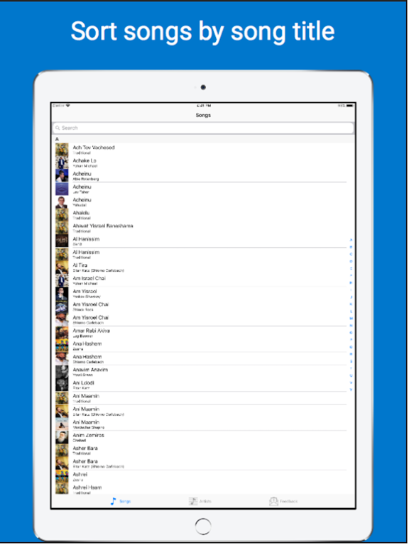 Jtabs iPad screenshot 5 - Music app