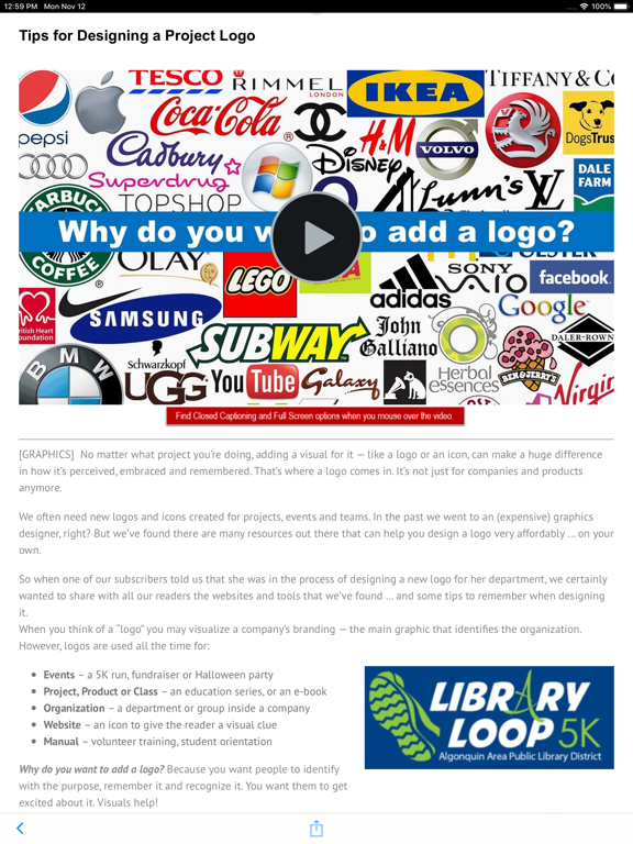 Tech-Talk App iPad screenshot 4 - Education app