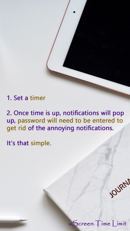 uScreen Time Limit Screen Lock