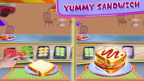 Fast Food Truck Park Chef Game