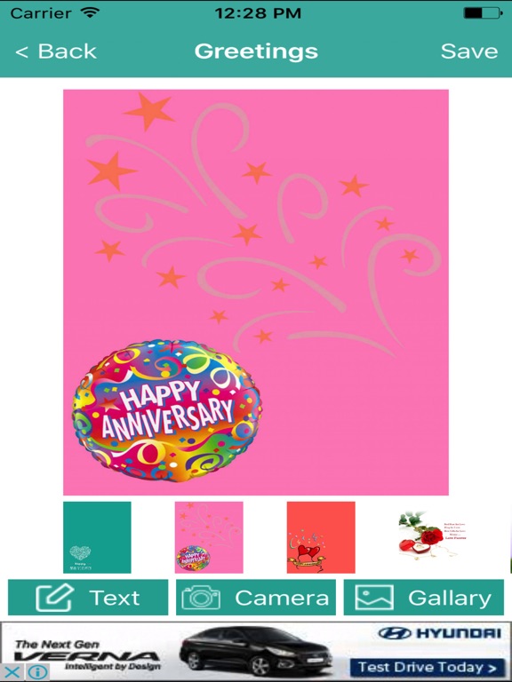 Screenshot #5 pour Anniversary Wishes Card Maker