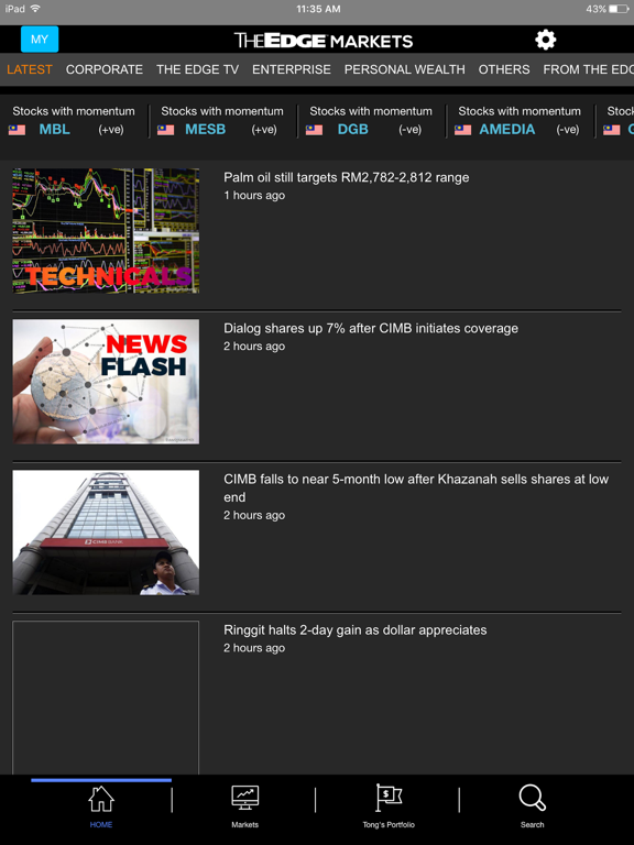 Screenshot #4 pour The Edge Markets