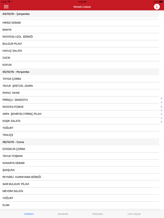Başkent Öğrenci Asistanı iPad screenshot