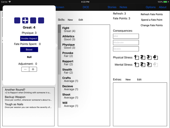 Screenshot #6 pour Fate Core Folio