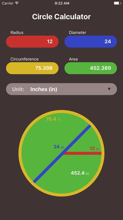 Circle Calculator Simple