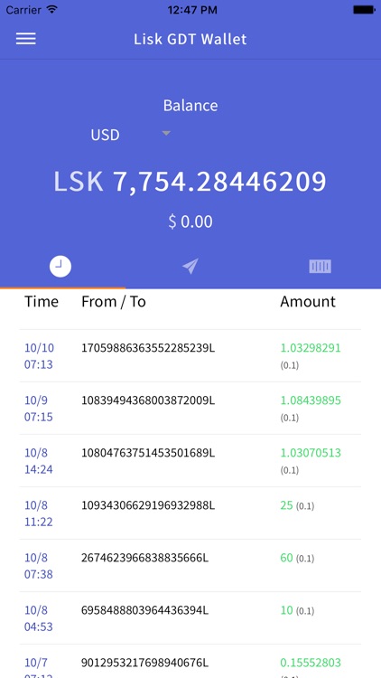Lisk Wallet Sponsored by GDT