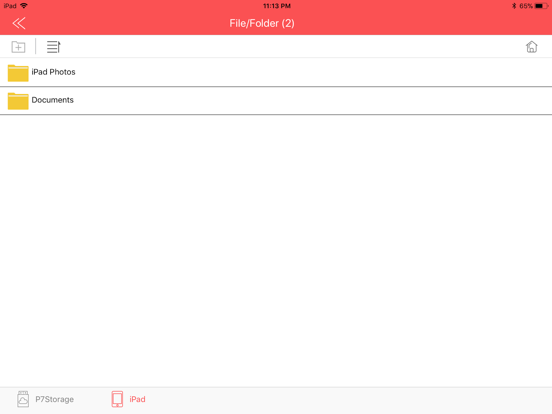 P7Storage iPad screenshot