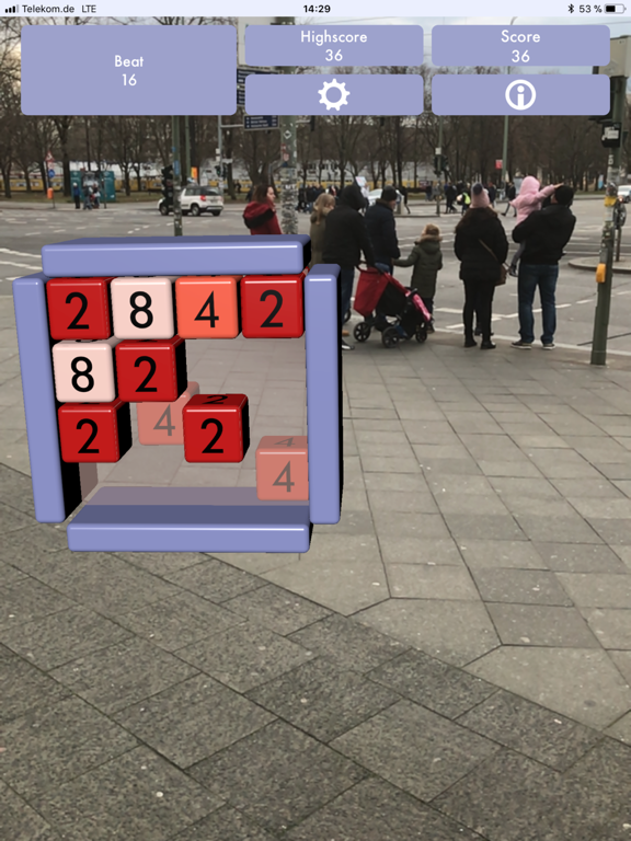 Screenshot #4 pour 2048 3D AR