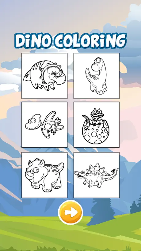Dinosaur Park Coloring Game