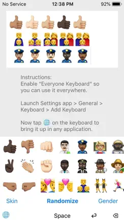 Everyone Emoji Keyboard iPhone image 2