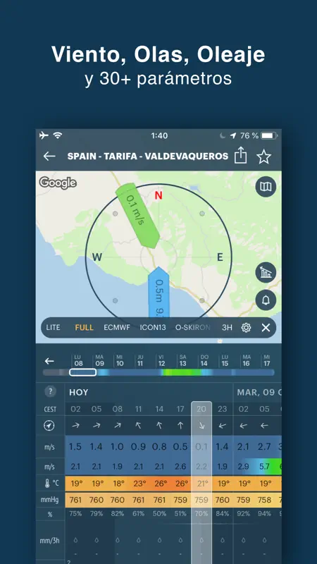 WINDY PRO: viento y olas screenshot 2 of 6