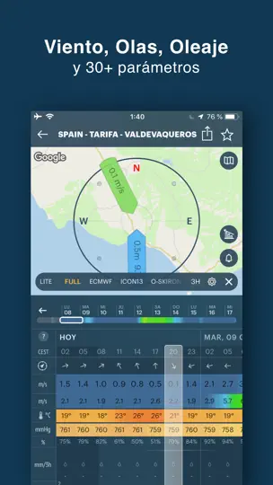 Captura de pantalla de WINDY PRO: Viento Y Olas en iPhone 2