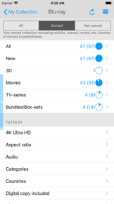 My Movies by Blu-ray.com screenshot