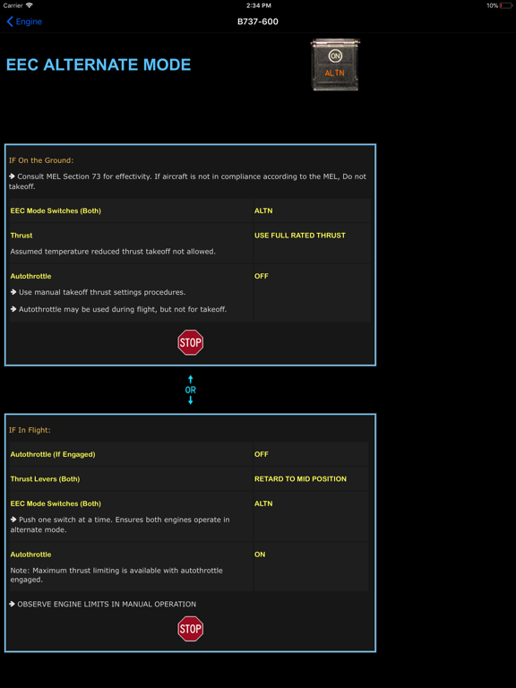 B737 QRG iPad screenshot 4 - Navigation app