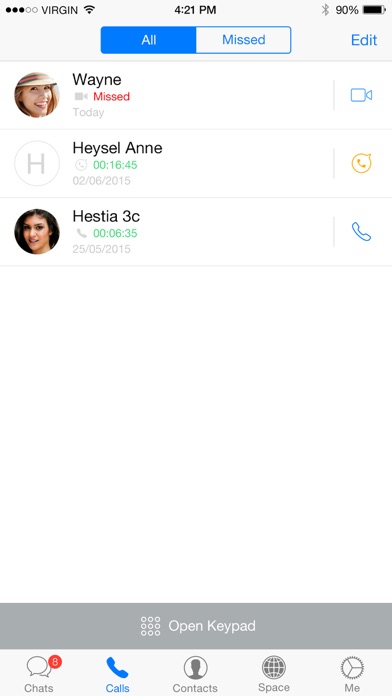 Screenshot #1 pour Hi – Instant Messenger