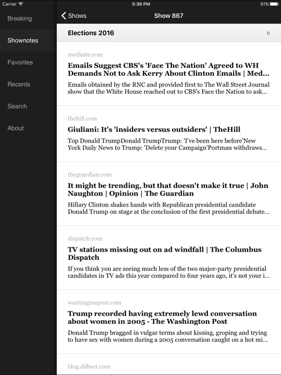 Screenshot #6 pour No Agenda News