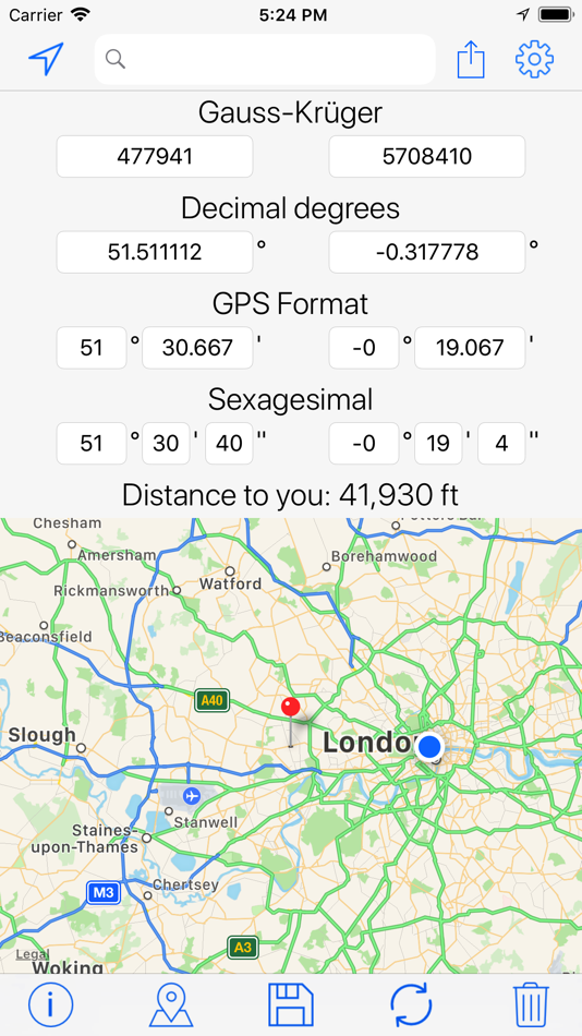 #3. Gauss-Krüger Coordinates Tool (iOS) Podle: Nicolas Schotten