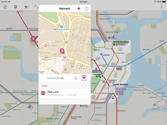 Screenshot #5 pour Boston Rail Map Lite