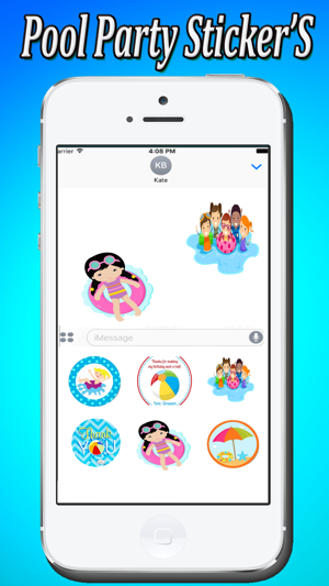 Summer Pool Party Stickers Pack