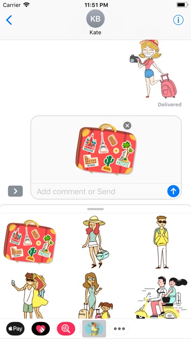 Happy Travelling Stickers screenshot 2