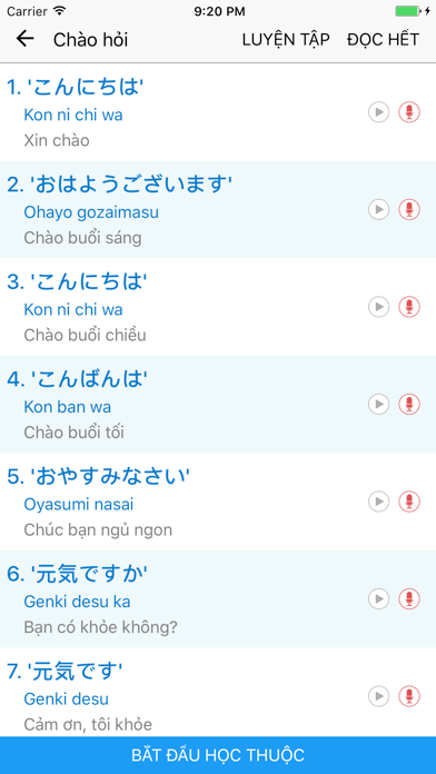 Screenshot #3 pour Tieng Nhat Giao Tiep