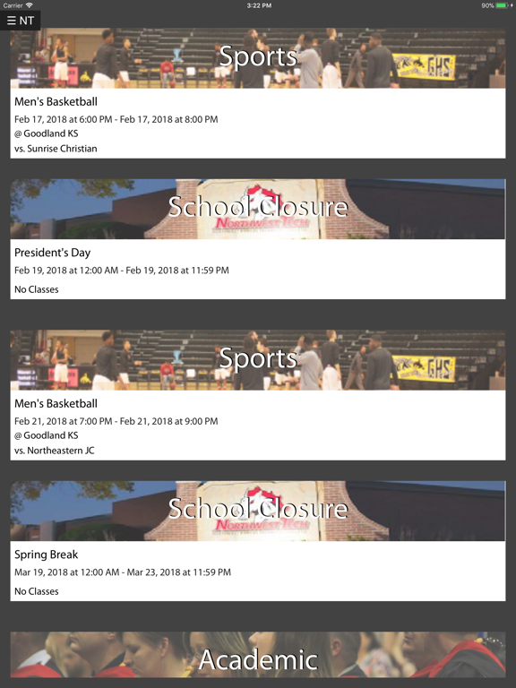NT App iPad screenshot 1 - Education app