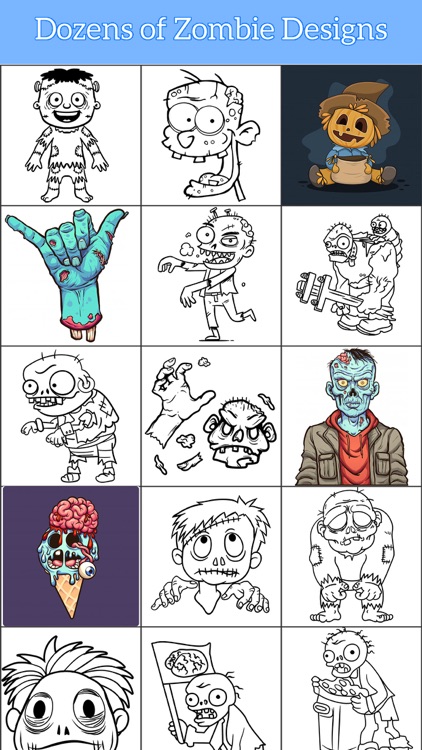 Zombie Coloring Book Pixie Art screenshot-4