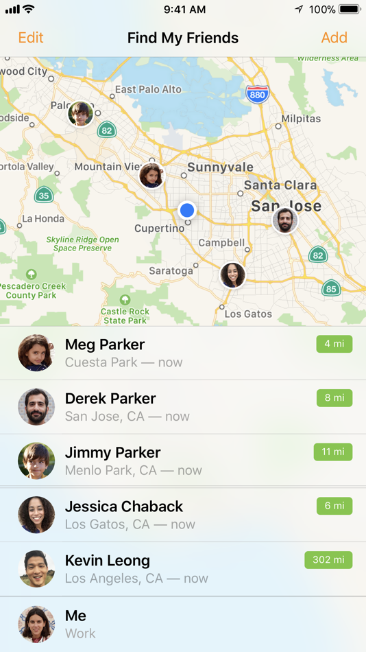 #1. Find My Friends (iOS) Podle: Apple