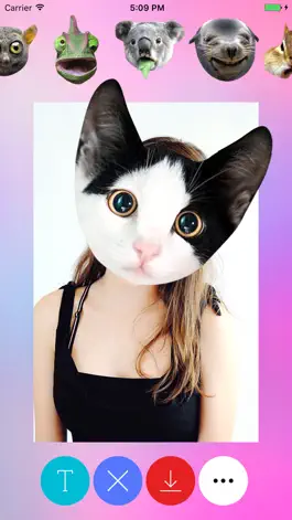 Game screenshot Animal Face Swap: Collage Maker with Stickers apk