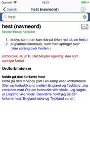 din danske ordbog iphone screenshot 1