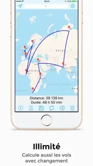 distance de vol calculateur iPhone Captures Décran 3