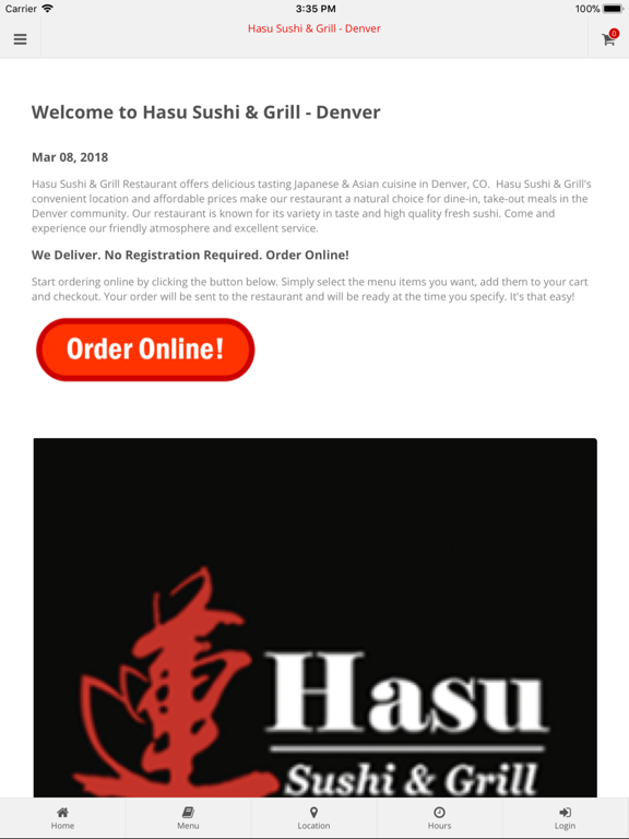 Screenshot #4 pour Hasu Sushi & Grill Denver