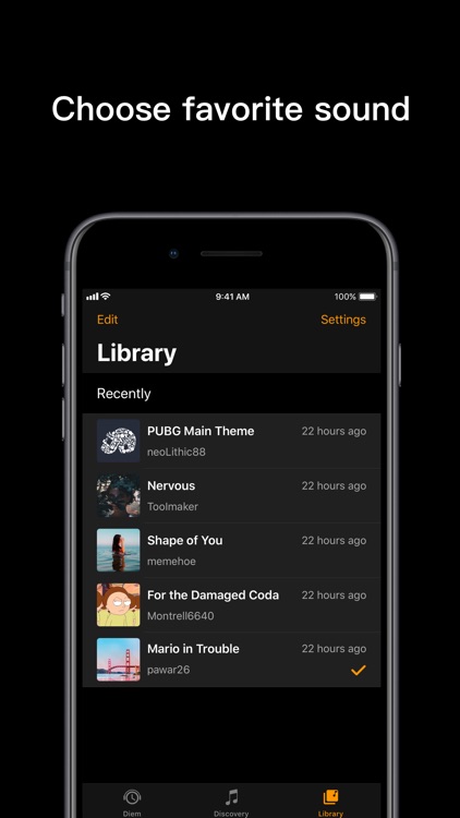 Diem - A Simple Music Timer