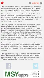 rally controls planner iphone screenshot 4