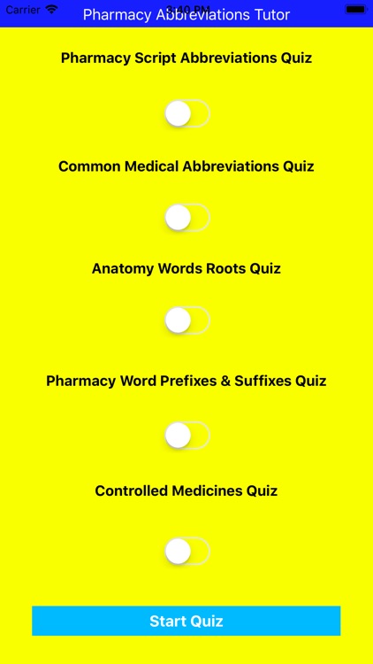 Pharmacy Abbreviations Tutor