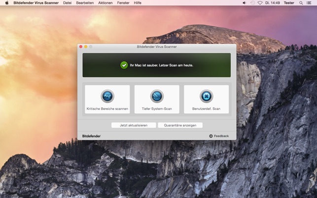 Bitdefender Virus Scanner im Mac App Store