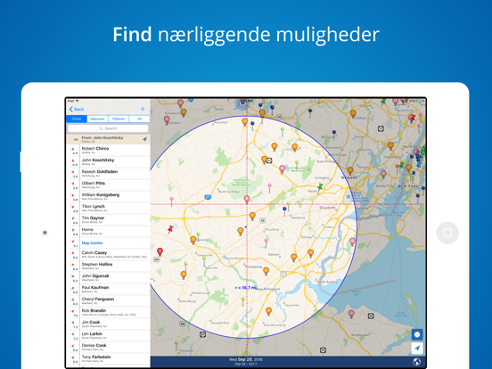 Mapview Sales Routeplanner iPad app afbeelding 4